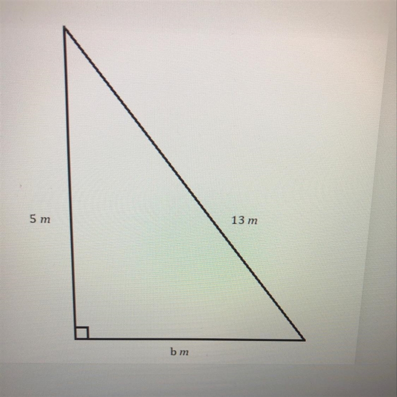 Calculate the value of b in the triangle below.-example-1