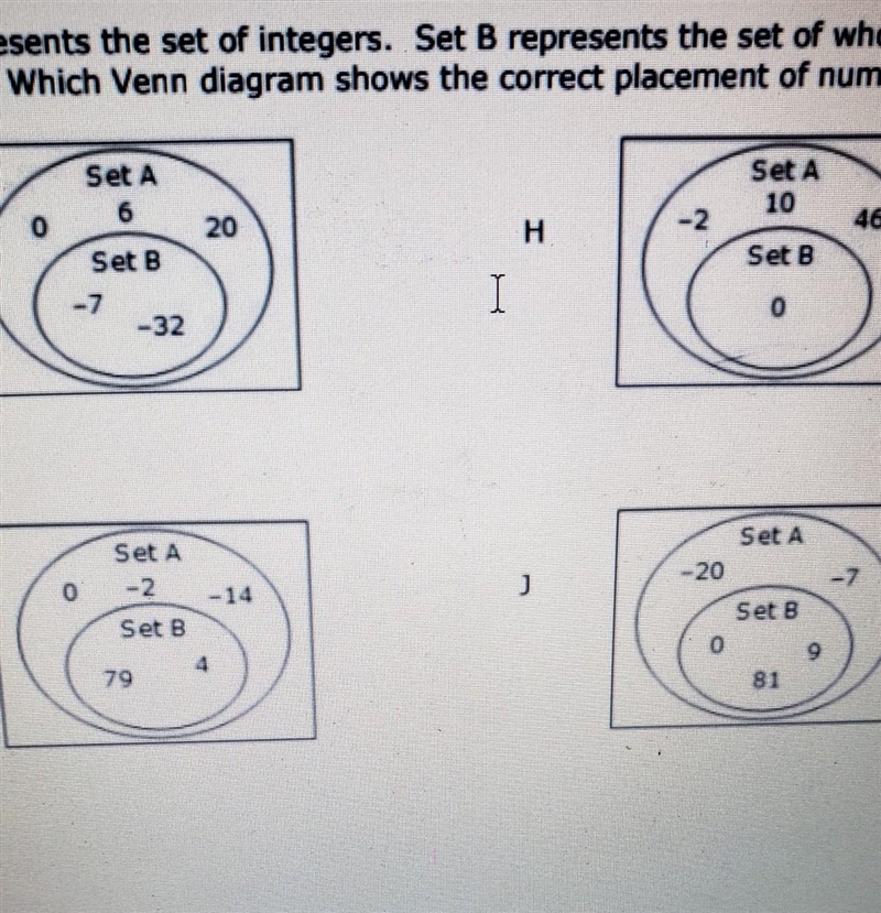 Set a is integers and B is whole numbers which one is correct...please help​-example-1