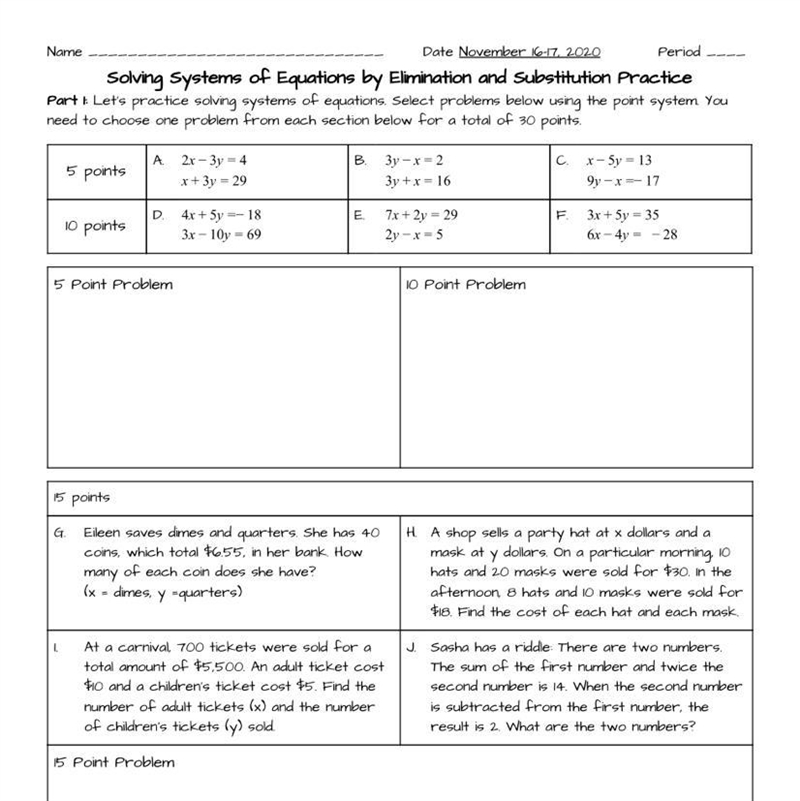 IM BEING TIMED PLEASE HELP Which of the 5 point problems are you solving? A B C-example-1