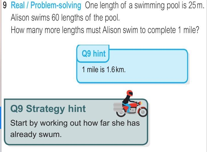 One length of a swimming pool is 25m Alison swims 60 lengths of the pool. how many-example-1