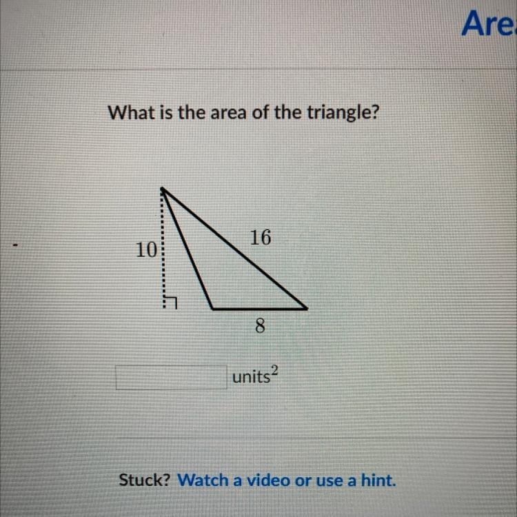 What is the area of the triangle?-example-1