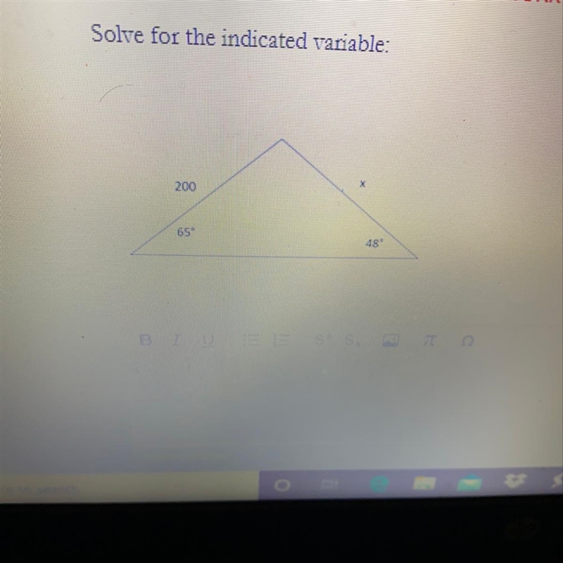 Solve for the indicated variable-example-1