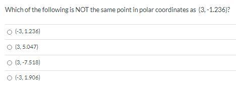 Polar coordinates: which is not the same?-example-1