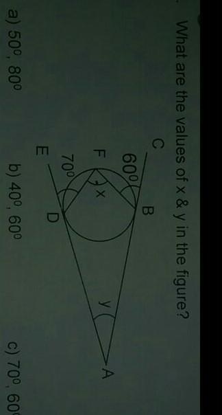 Find value of x and y plz do fast ? ​-example-1