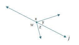 Line j is a straight line. Which equation represents the relationship between the-example-1