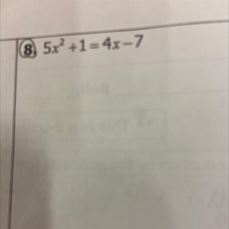 Solve the equation with quadratic formula-example-1