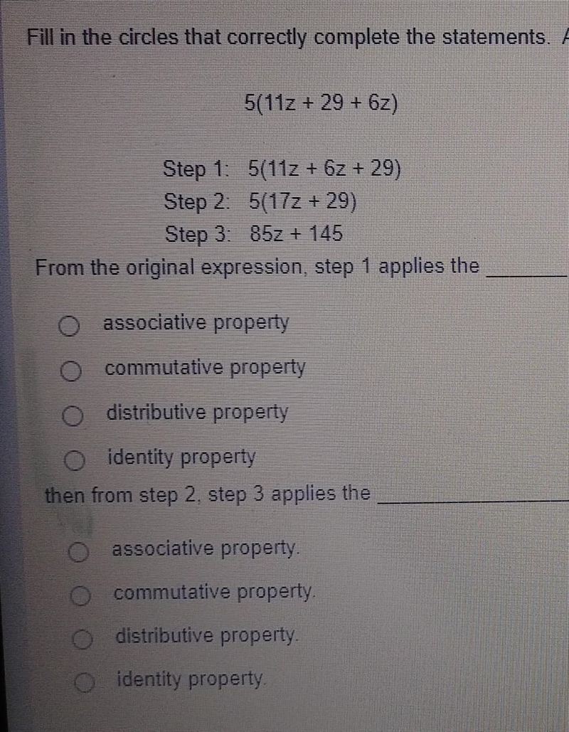 PLZ answer the QUESTION IF U KNOW THE ANSWER what two properties were using this equivalent-example-1