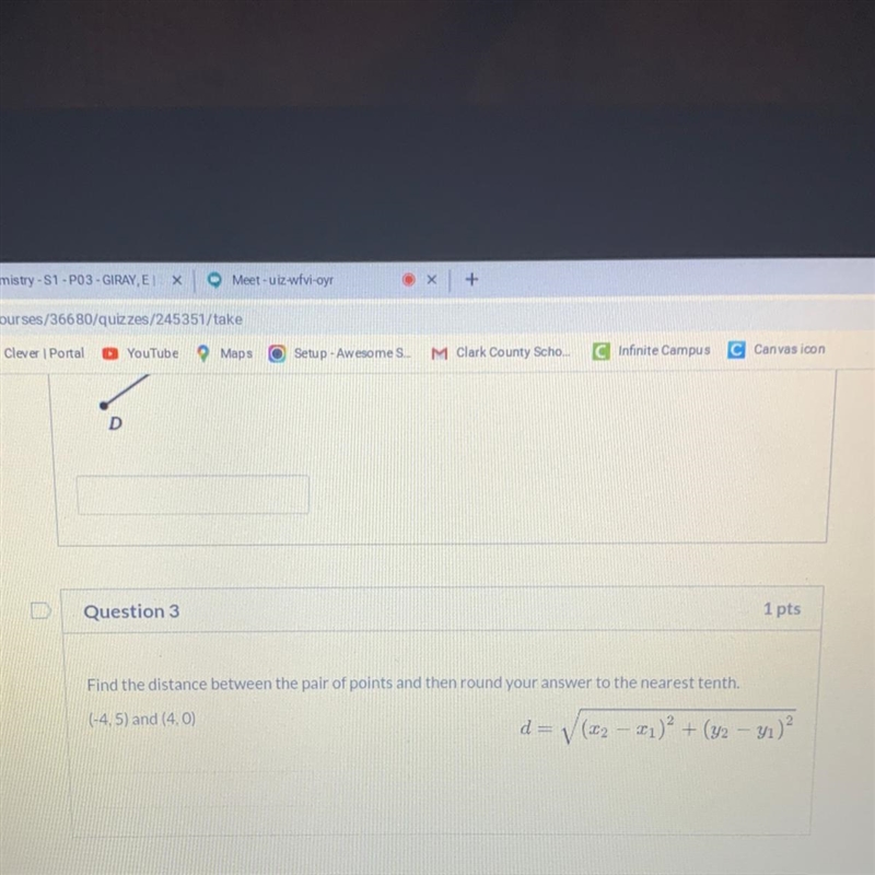 Find the distance between the pair of points and then round your answer to the nearest-example-1