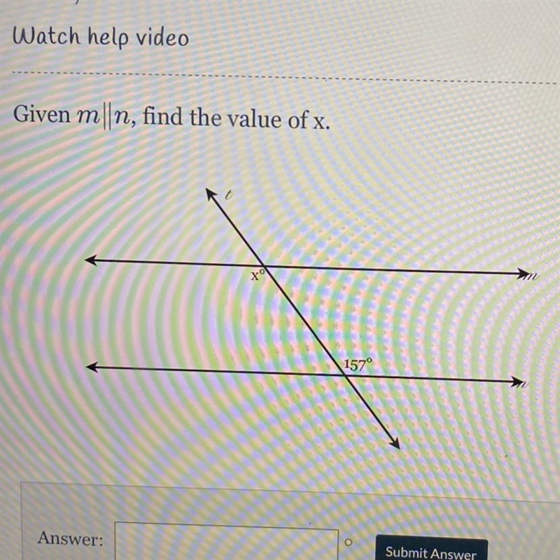 Given m||n, find the value of x-example-1