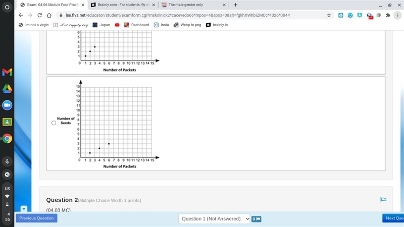 The table shows the ratio between the number of packets and the number of seeds of-example-3