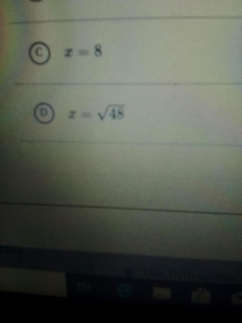 Find the value of x in the isosceles triangle shown below.-example-2