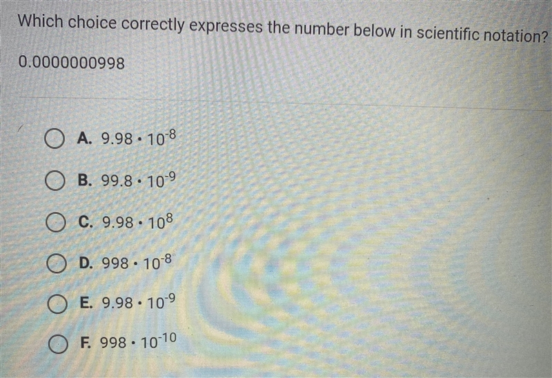 Which choice correctly expresses the number below in the scientific notation?-example-1