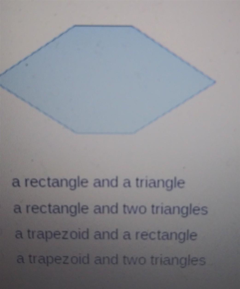 Which shapes can the composite figure be divided into to find the area​-example-1