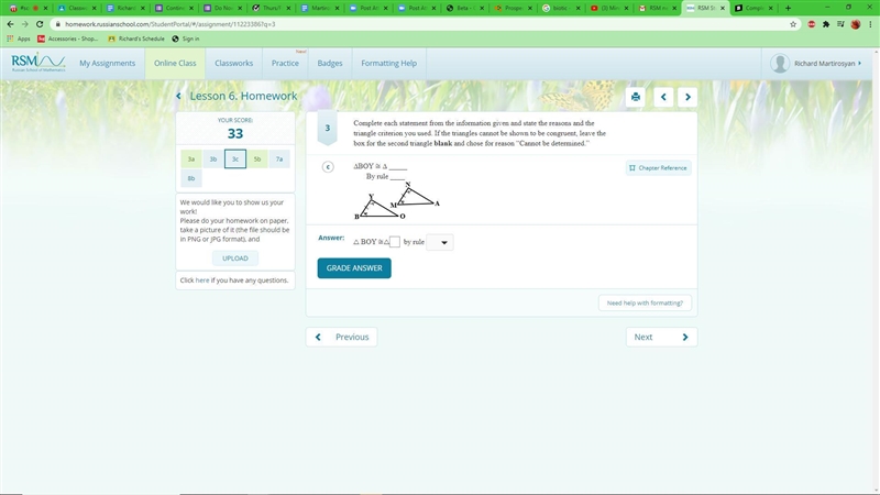 Complete each statement from the information given and state the reasons and the triangle-example-4