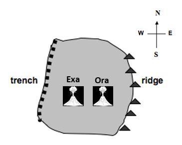 What direction would this plate move? Question 6 options: A West to East B East to-example-1