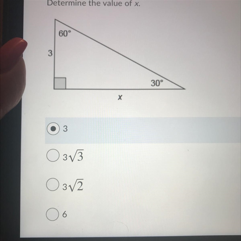 Determine the value of x.-example-1