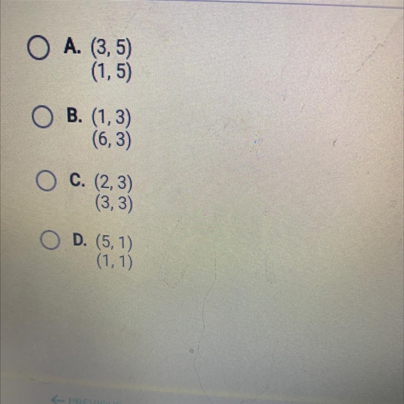 Which points are separated by a distance of 5 units?-example-1