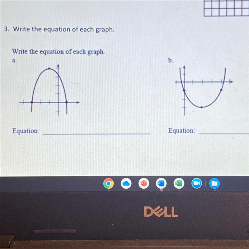 PLEASE HELP ASAP! BRISNLIEST! Write the equation of each graph.-example-1