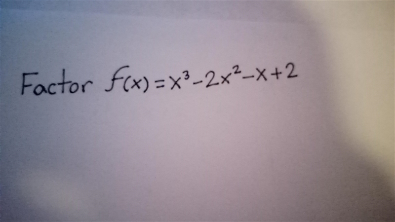 Factor f(x)=x^(3)-2x^(2)-x+2-example-1