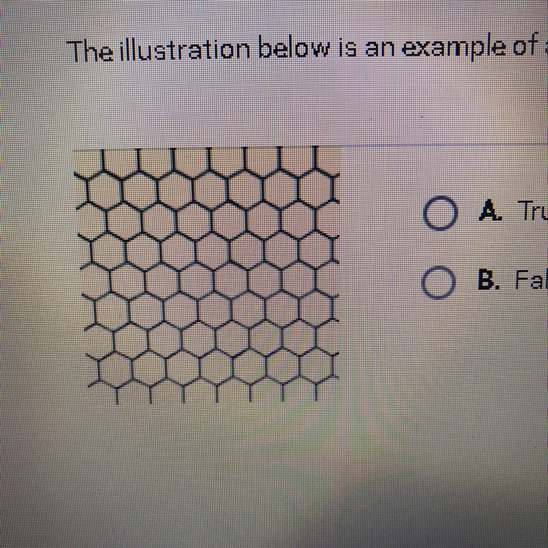 The illustration below is an example of a semi regular tessellation true or false-example-1