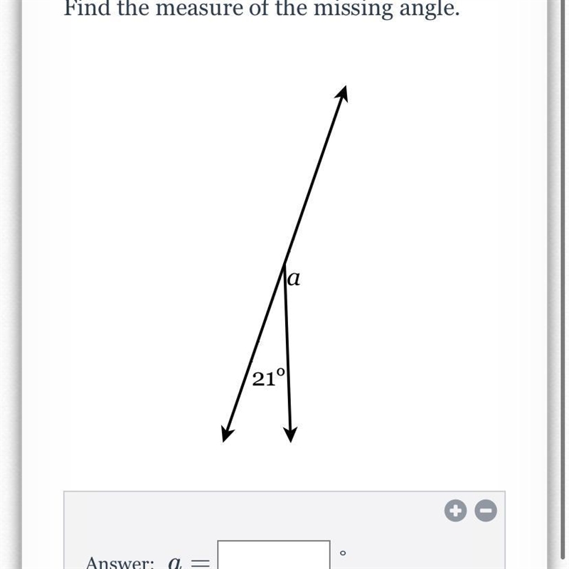 Find the measure of the missing angle-example-1