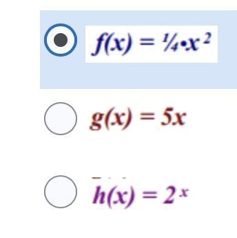 Which function below would have the smallest Average rate of change From X =0 to x-example-1