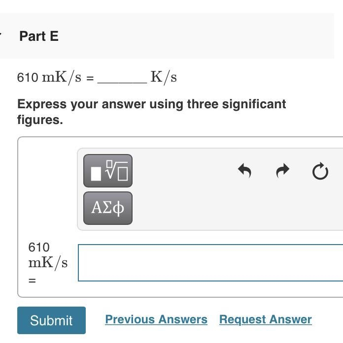 610mK/s = _____ K/s express your answer using three significant figures-example-1