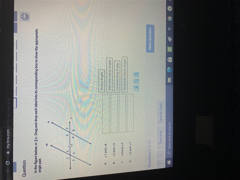 in the figure below, m || n. drag and drop each label into its corresponding box to-example-1