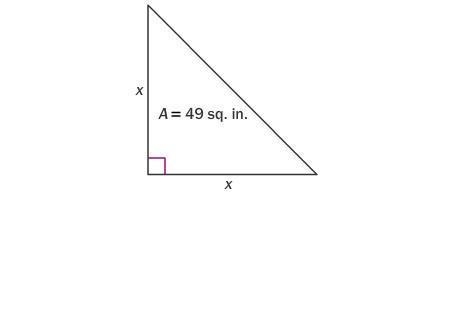 Find the value of x. If necessary, round to the nearest tenth. 9.9 in. 11.9 in 14.0 in-example-1