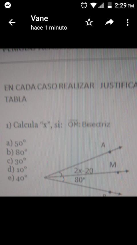 Calcula "x", si: OM : bisectriz-example-1