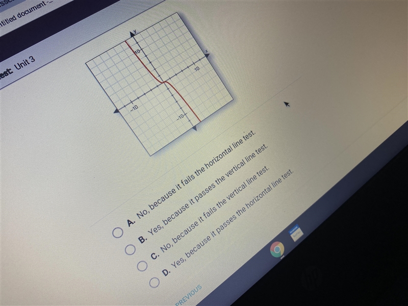 Does this graph represent a function? Why or why not?-example-1