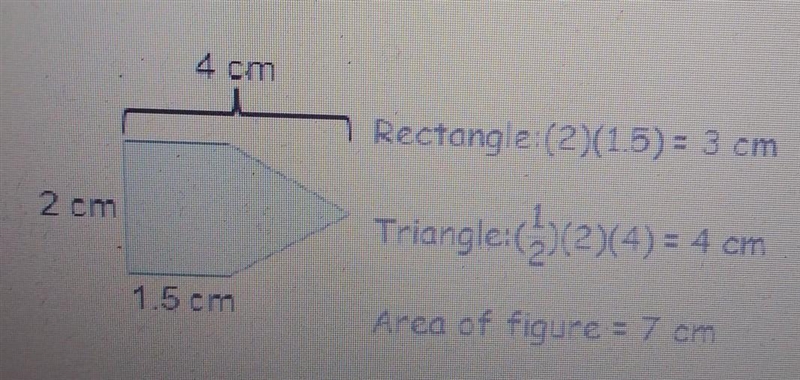 Carlos found the area of the figure check his work and explain any errors​-example-1