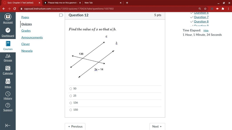 Help!!!Geometry chapter three-example-1