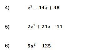 Please help Factor completely. Show your work (as much work as possible, including-example-1