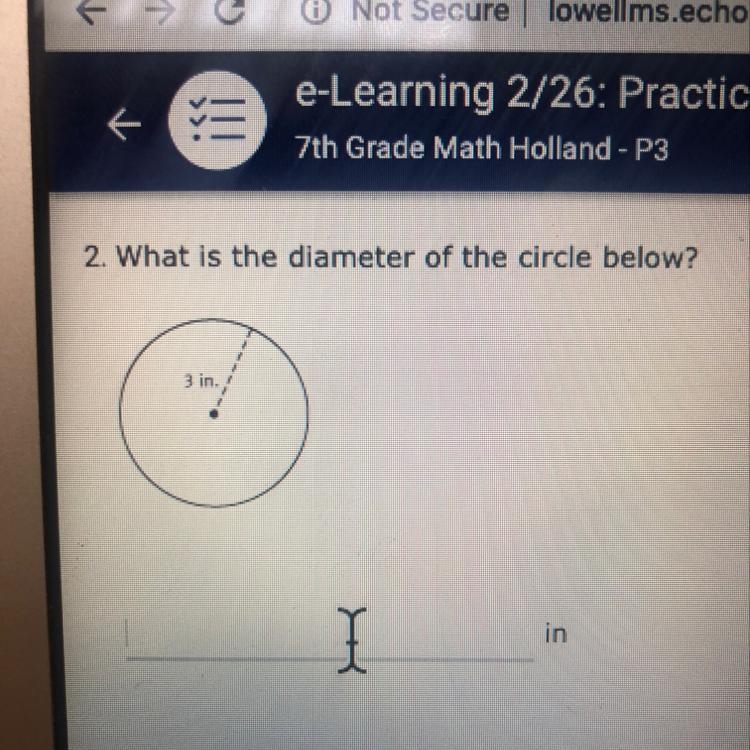 2. What is the diameter of the circle below?-example-1