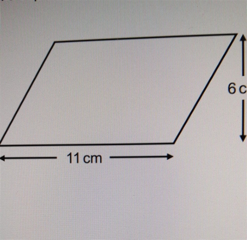 Find the area of this parallelogram​-example-1