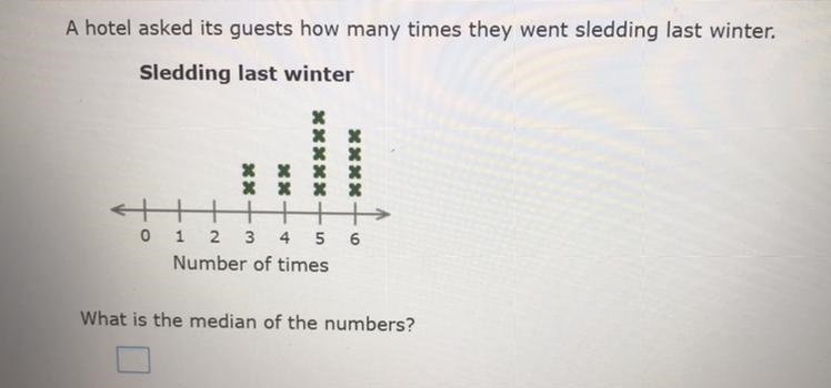 What is the median of the numbers ?-example-1