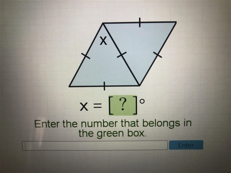 What is x? The angle x-example-1