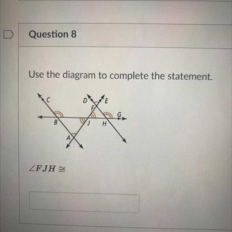 Use the diagram to complete the statement.-example-1