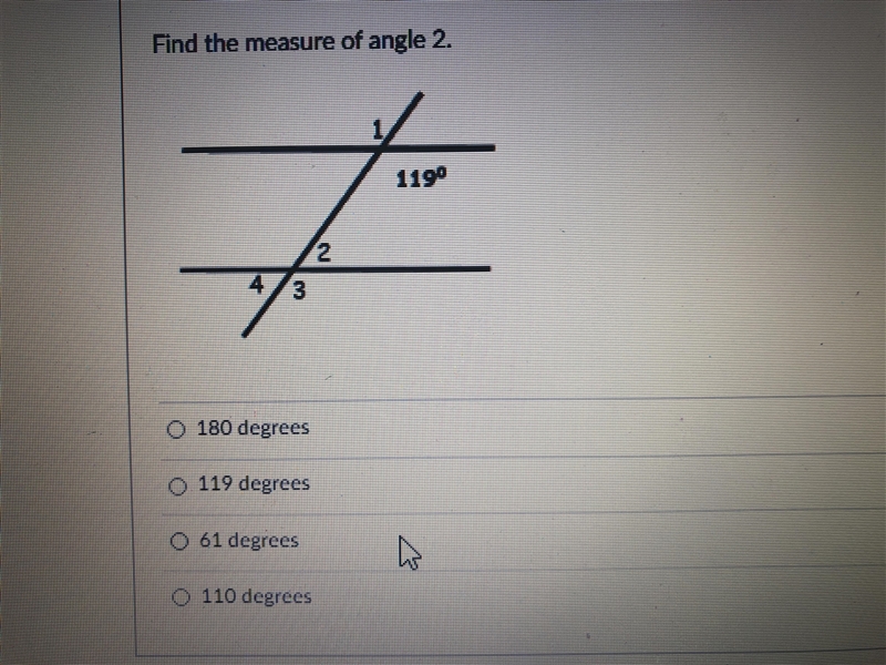 Find the measure of angle 2-example-1