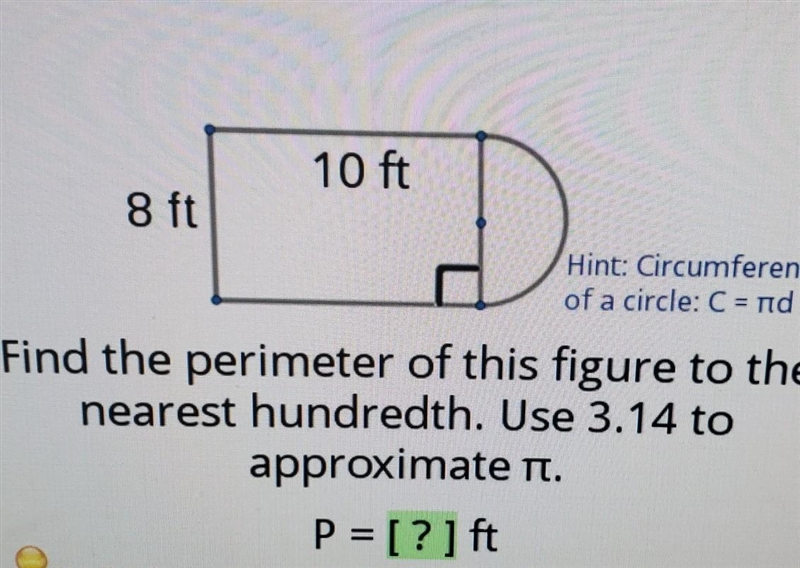 Find the perimeter to the nearest hundreth​-example-1