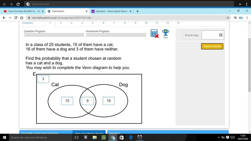 Please help me the venn diagram is wrong too im confused on how to do this :(((-example-1