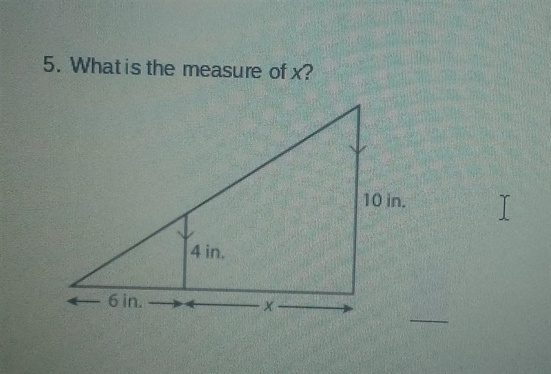 What is the measure of x?​-example-1