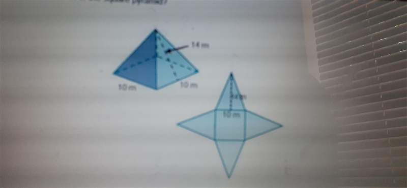 What is the total surface area of the square pyramid-example-1