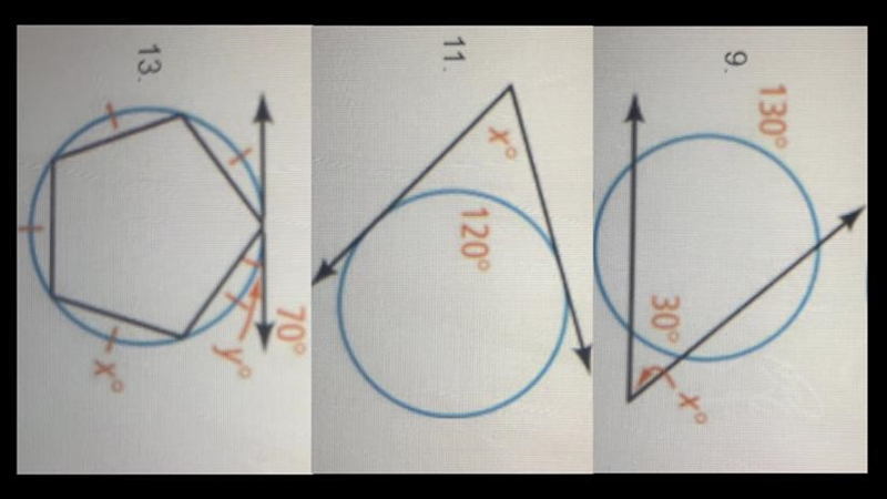 Angle measures and segment lengths. Algebra Find the value of each variable.-example-1