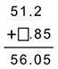 When adding 51.2 to a certain number, the sum is 56.05, as seen below. What number-example-1