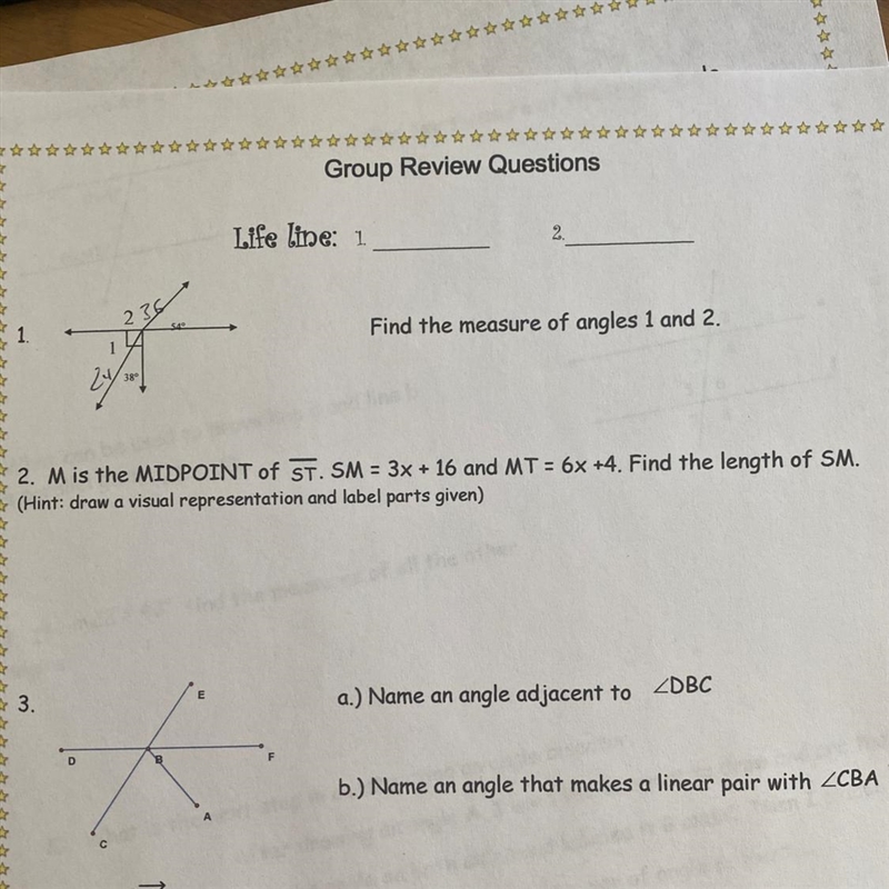 M is the midpoint of st. Sm= 3x+16 and MT = 6x+4. Find the length of SM.-example-1