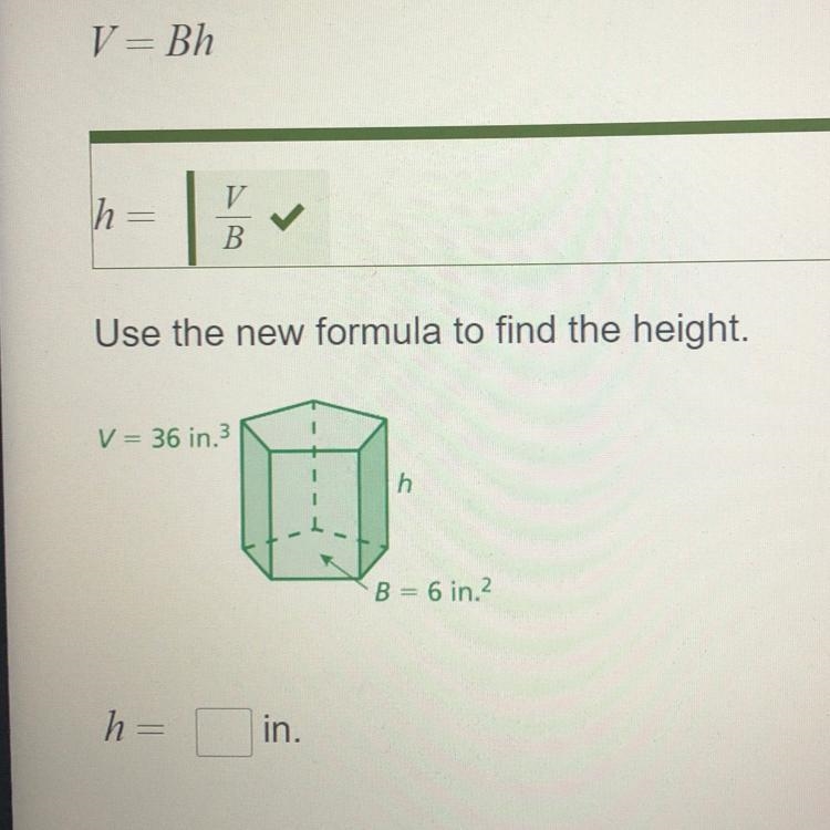 What is h=v/b? H=__in-example-1