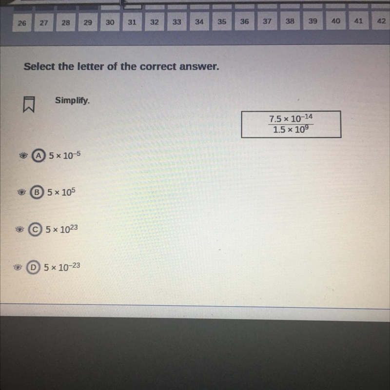 Please help! I will love you forever if you do! Select the letter of the correct answer-example-1