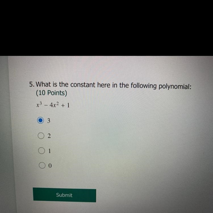 What is the constant here in the following polynomial-example-1